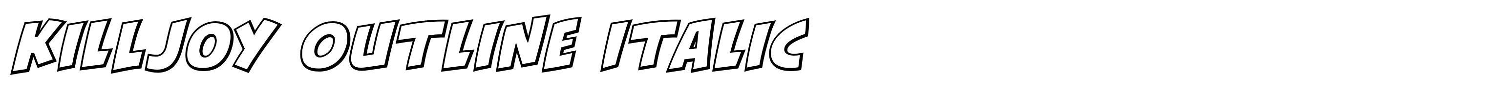 KillJoy Outline Italic